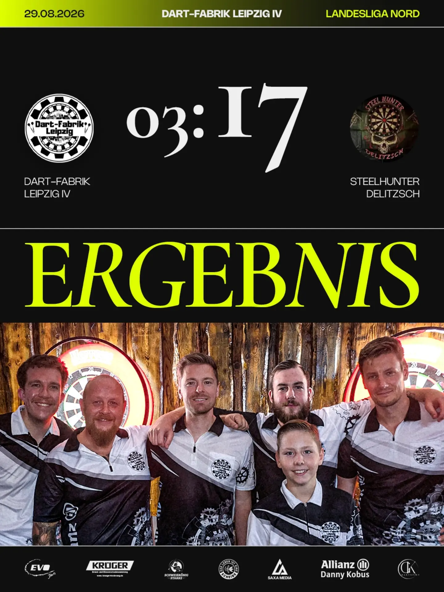 Beitragsbild für „1. Spieltag: bei Steelhunter Delitzsch“