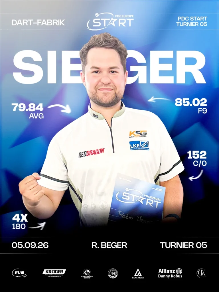 Robin Beger sichert sich seinen ersten PDC Start Titel! 🏆
