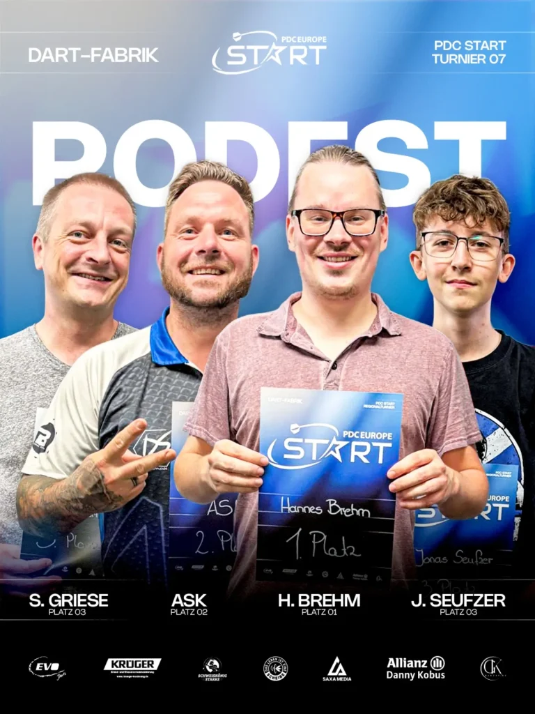 Hannes Brehm gewinnt Turnier 07 der PDC Start Series in der Dart-Fabrik Leipzig!