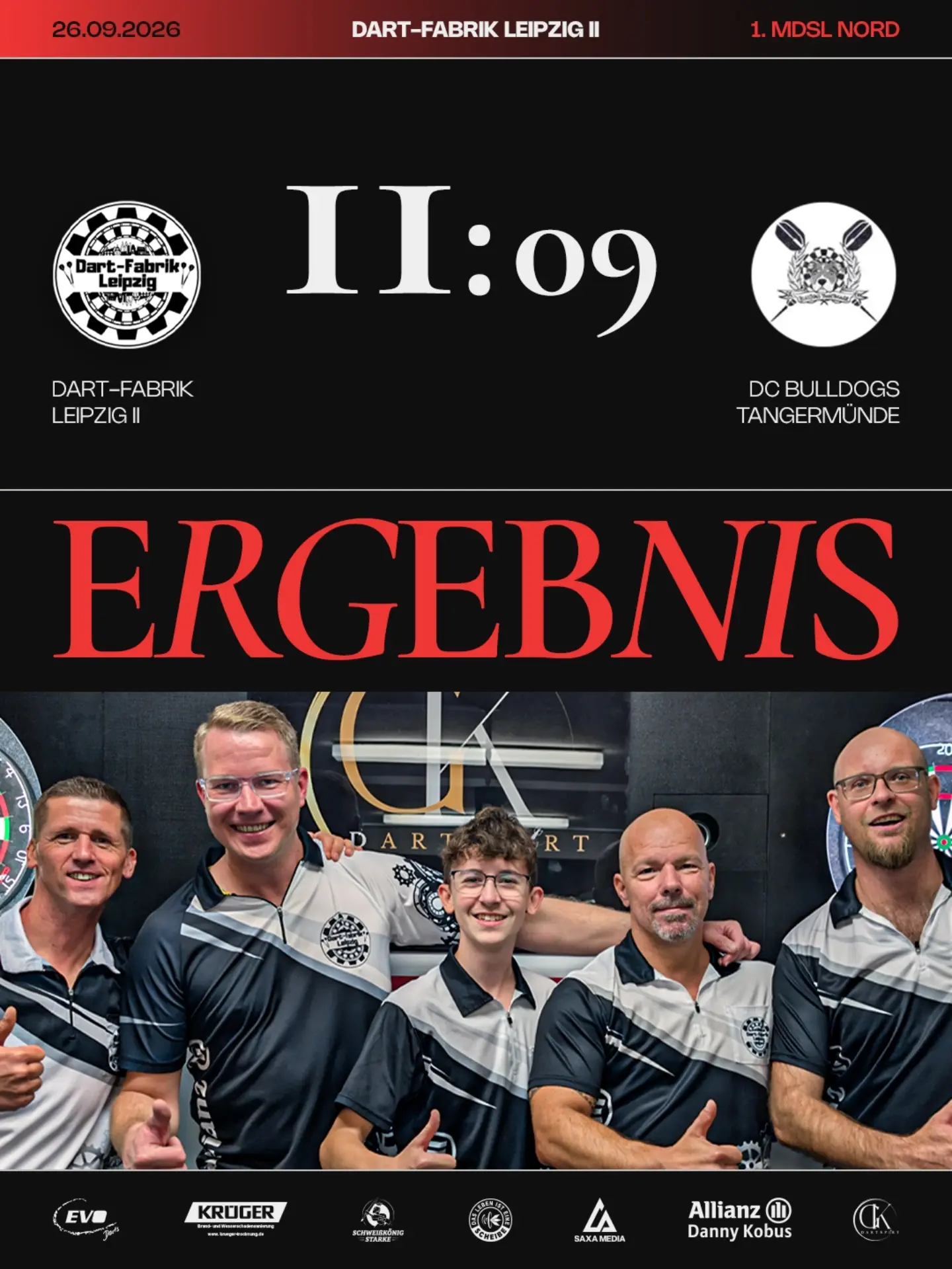 Beitragsbild für „Zweites Spiel, zweiter Sieg: 11:9 gegen die DC Bulldogs Tangermünde“